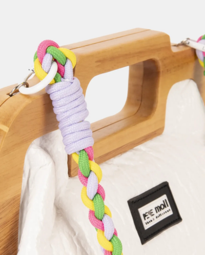 BOLSO ASA DE MADERA PEPE moll - Imagen 4